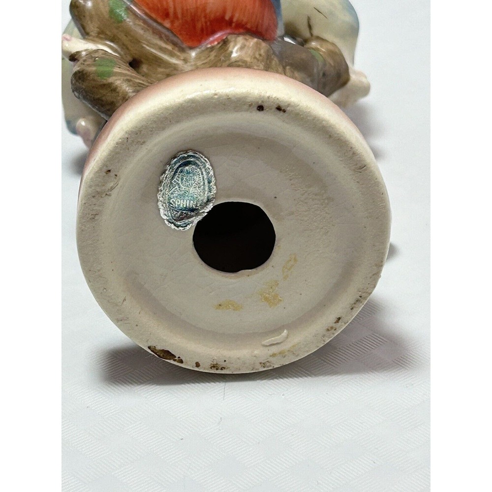 Vintage Sphinx Japan Ceramic Handpainted Little‎ Boy In A Tree Figurine - Picture 6 of 15